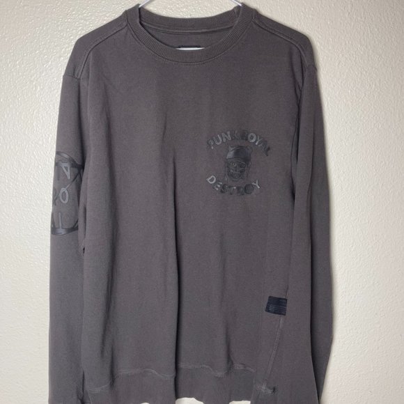 Punk Royal | Destroy Graphic Print Logo Sweatshirt - Picture 3 of 8